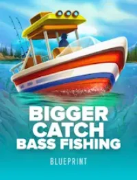 bigger catch bass fishing game logo