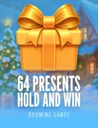 64 presents hold and win logo
